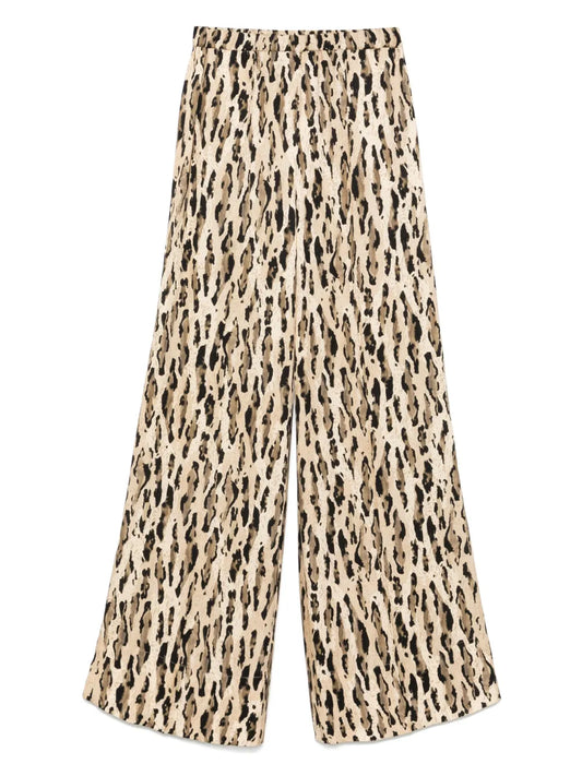Animal-Print Palazzo Pants