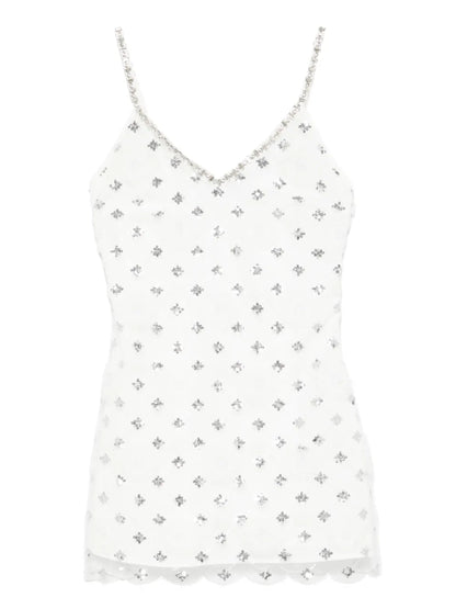 Sequin-Embellished Mini Dress