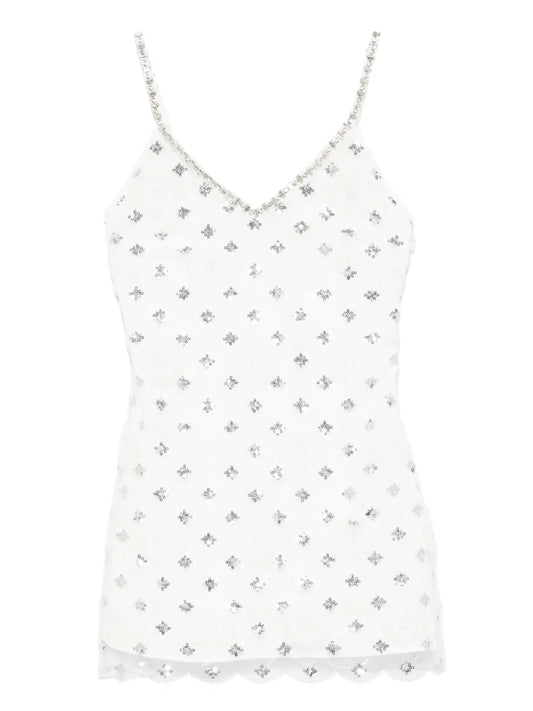 Sequin-Embellished Mini Dress