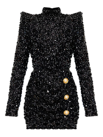 Sequin-Embellished Dress
