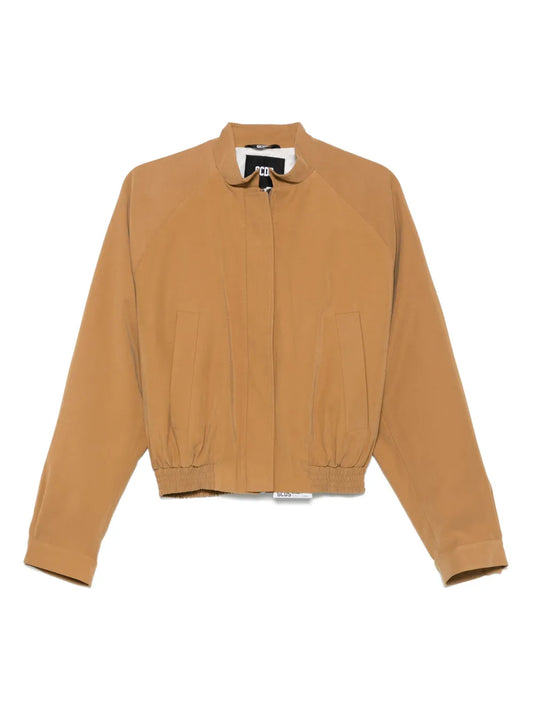 Cropped Tailoring Bomber Jacket