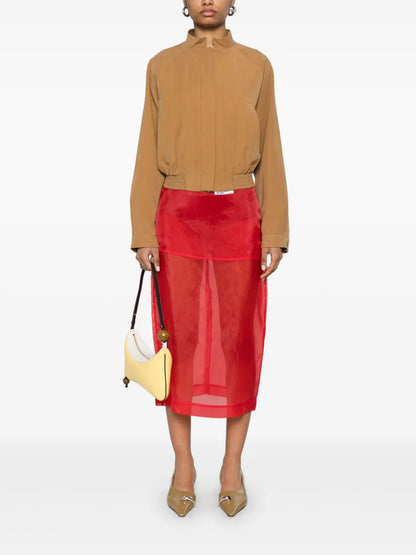 Cropped Tailoring Bomber Jacket