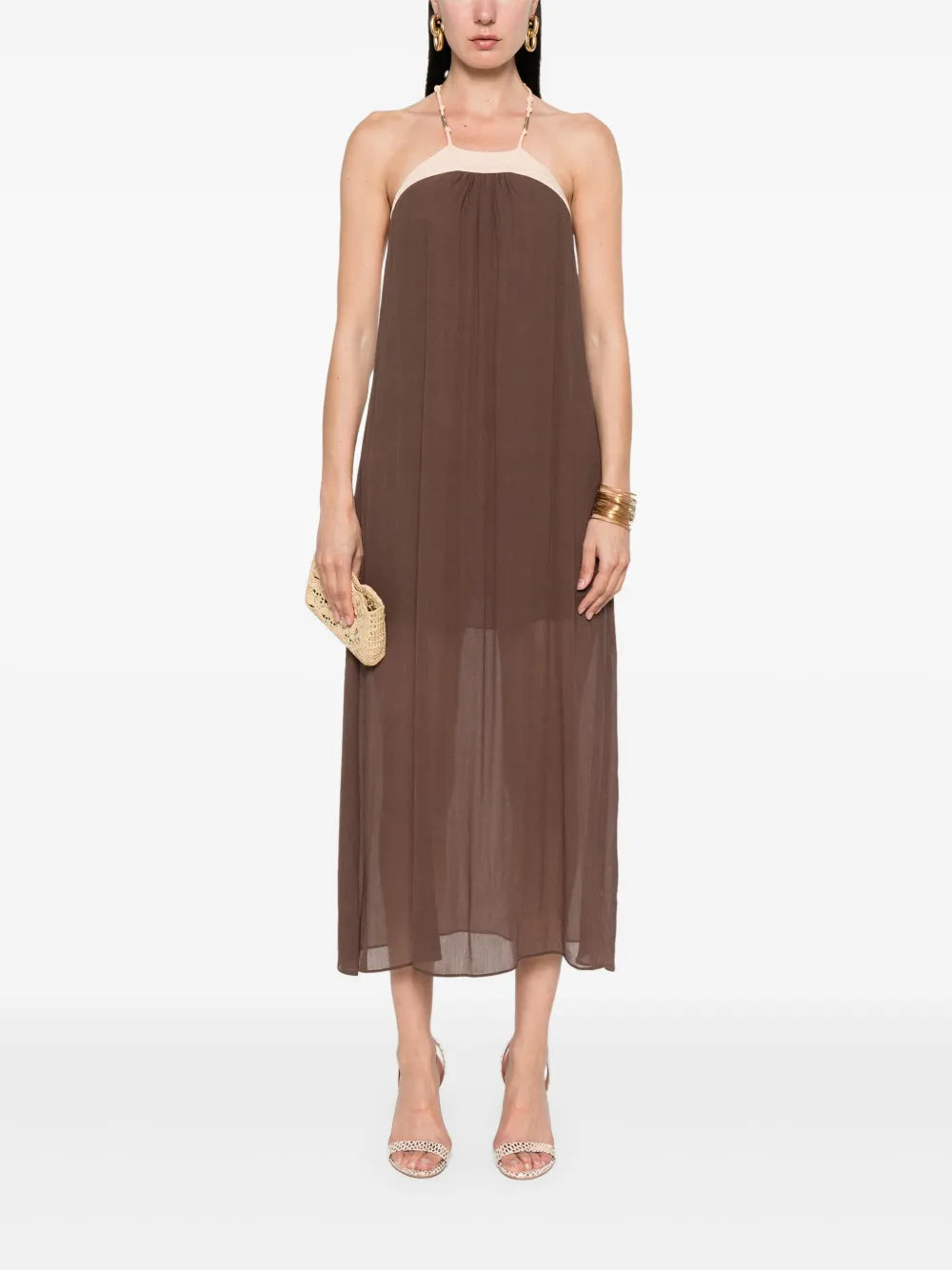 Crinkled Maxi Dress