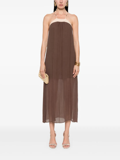 Crinkled Maxi Dress