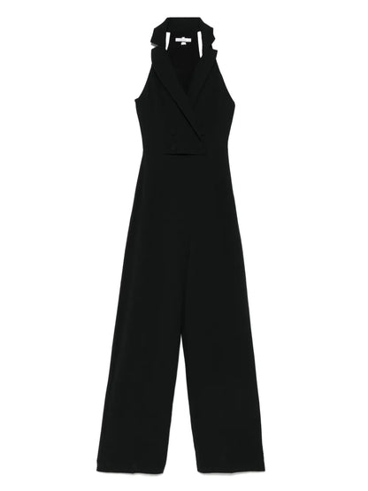 Double-Breasted Crepe Jumpsuit