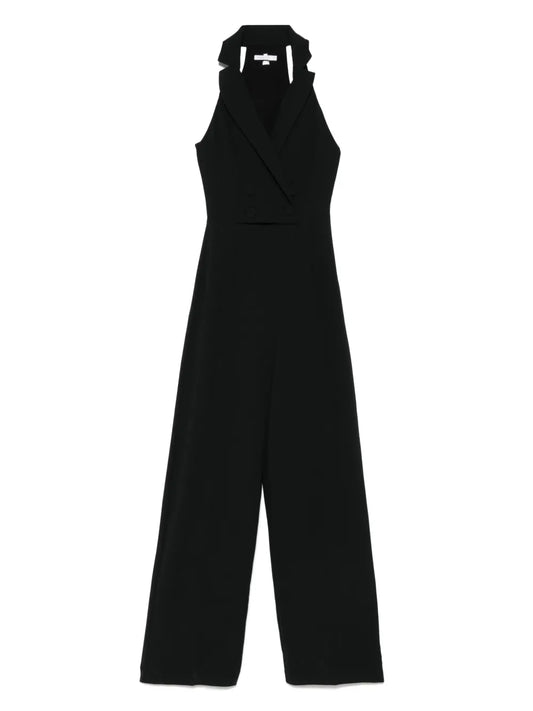 Double-Breasted Crepe Jumpsuit