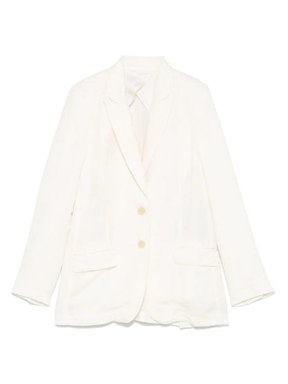 Linen-Blend Blazer