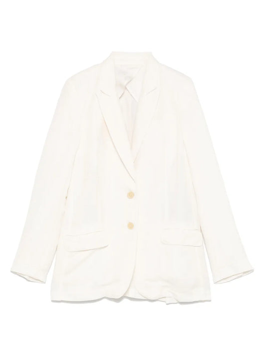 Linen-Blend Blazer