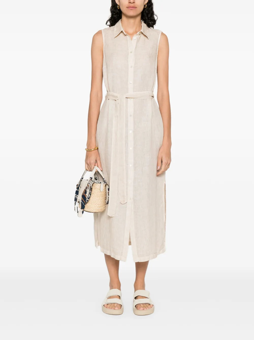 Linen Midi Dress