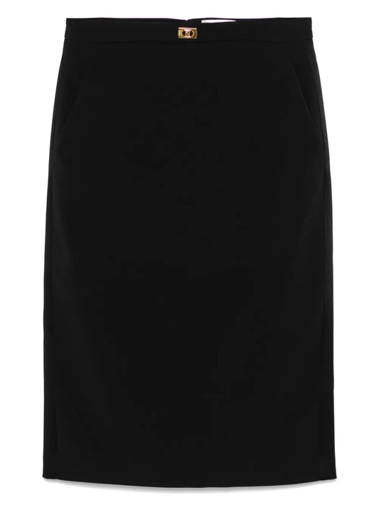 Crepe Mini Skirt