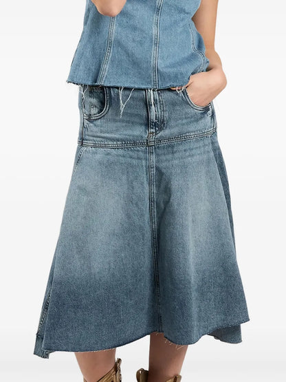 Cotton Midi Skirt