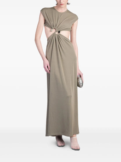 S-Buckle Maxi Dress