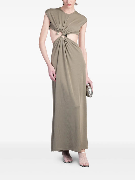 S-Buckle Maxi Dress