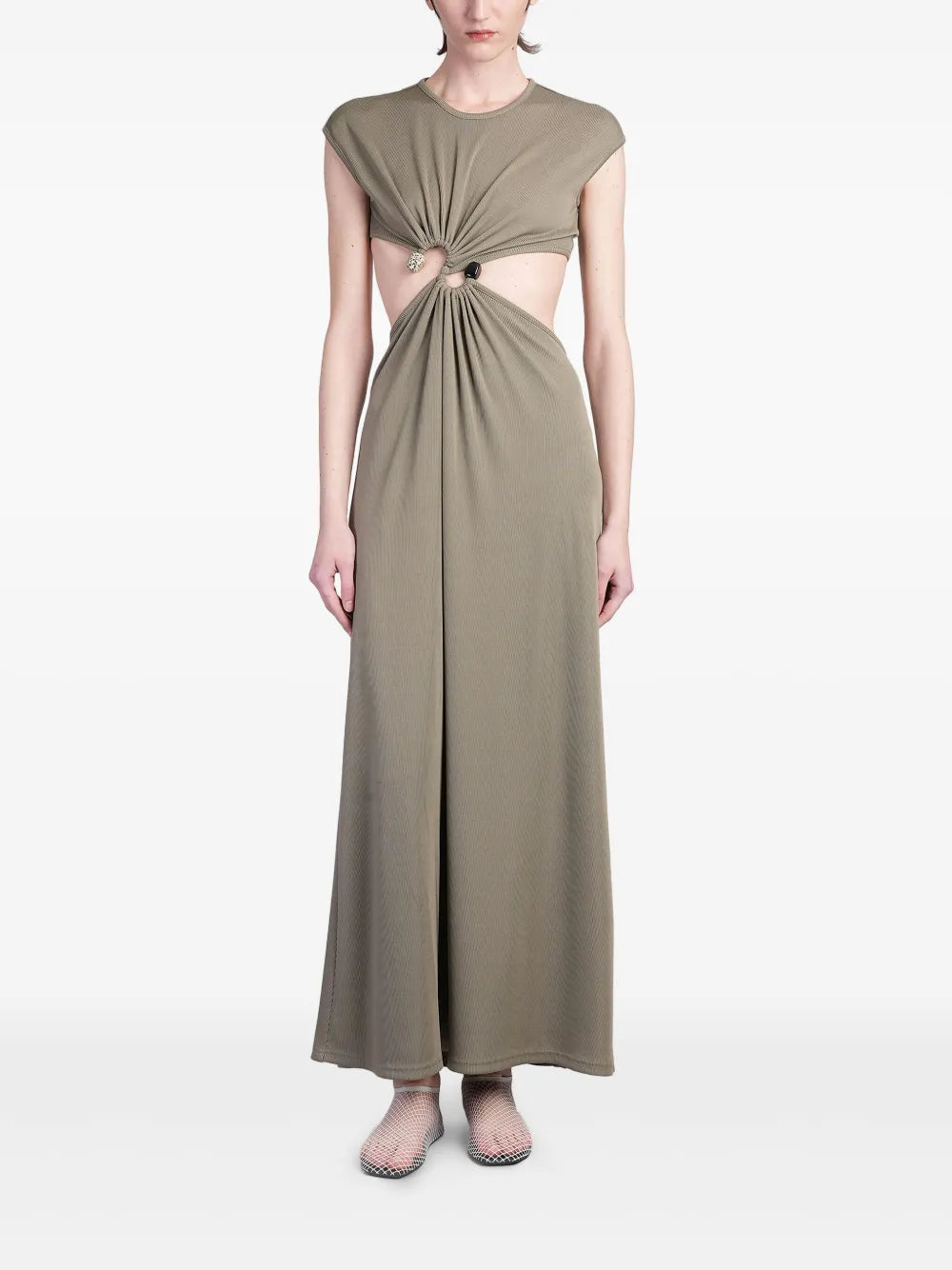 S-Buckle Maxi Dress