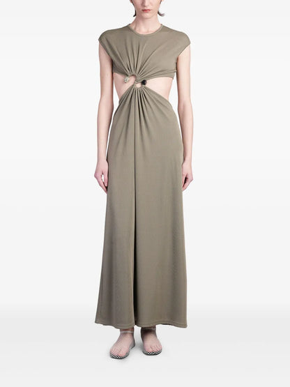 S-Buckle Maxi Dress