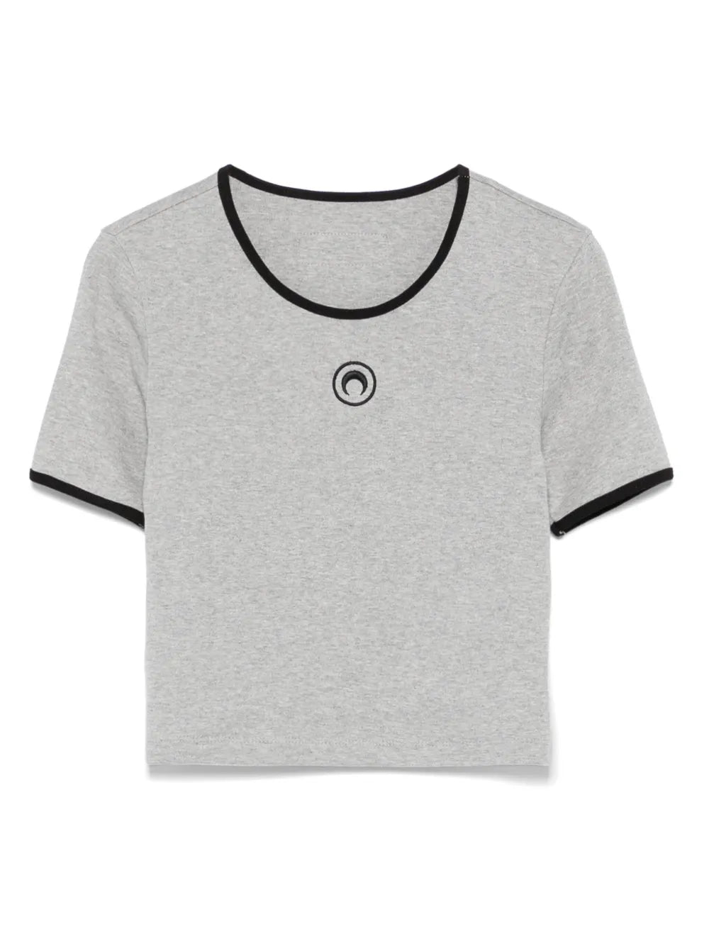 Crescent Moon-Embroidered T-Shirt