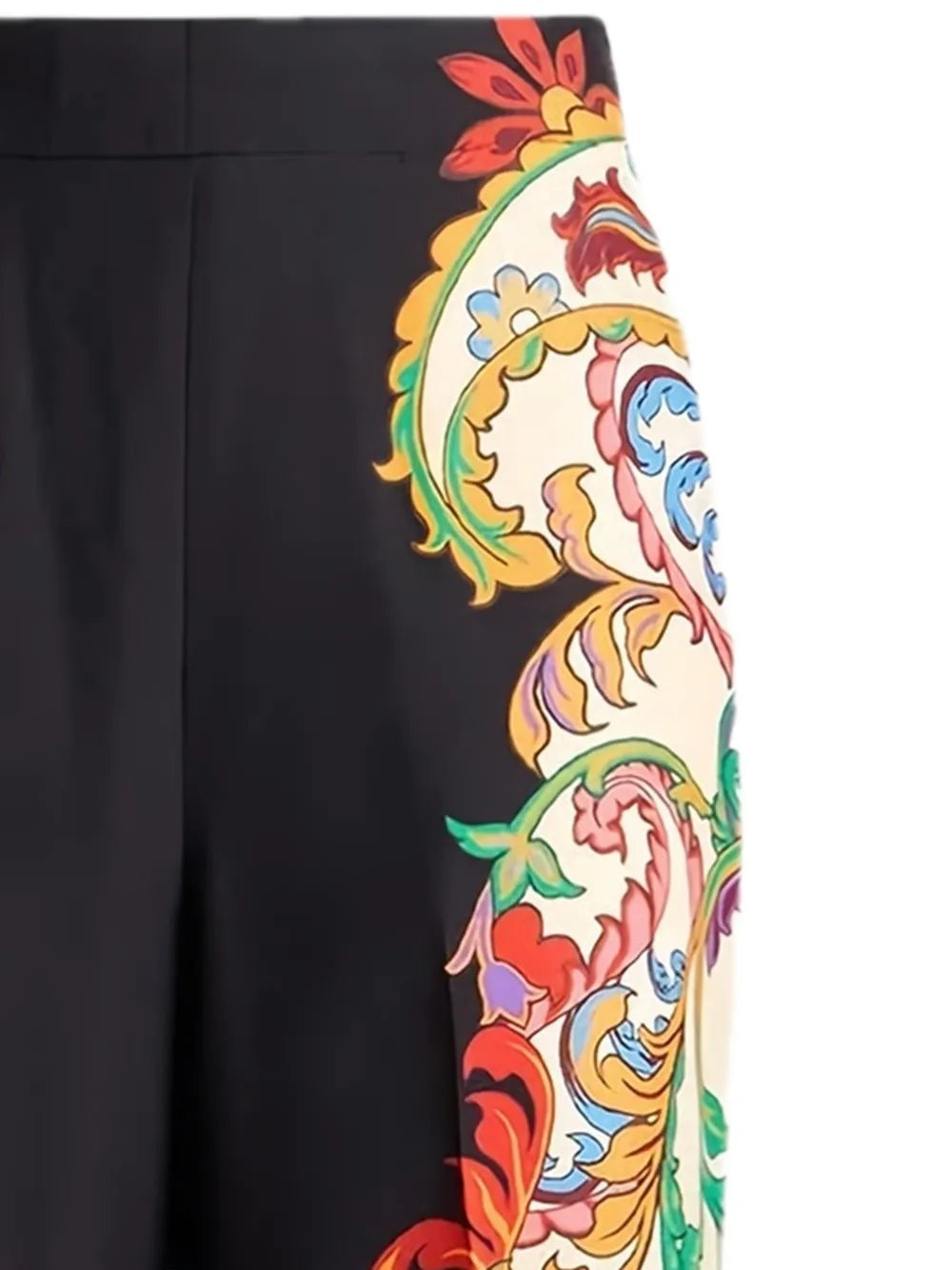 Silk Straight-Leg Trousers