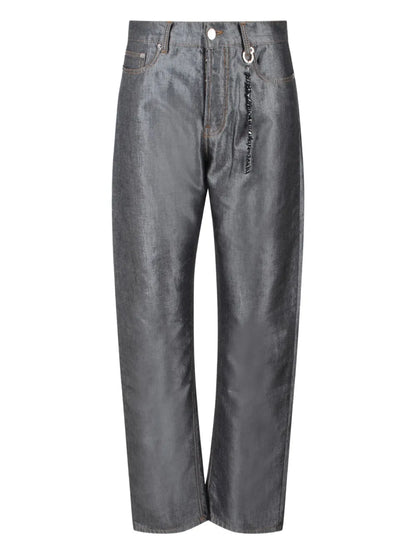 Shiny Straight Jeans