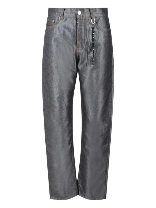 Shiny Straight Jeans