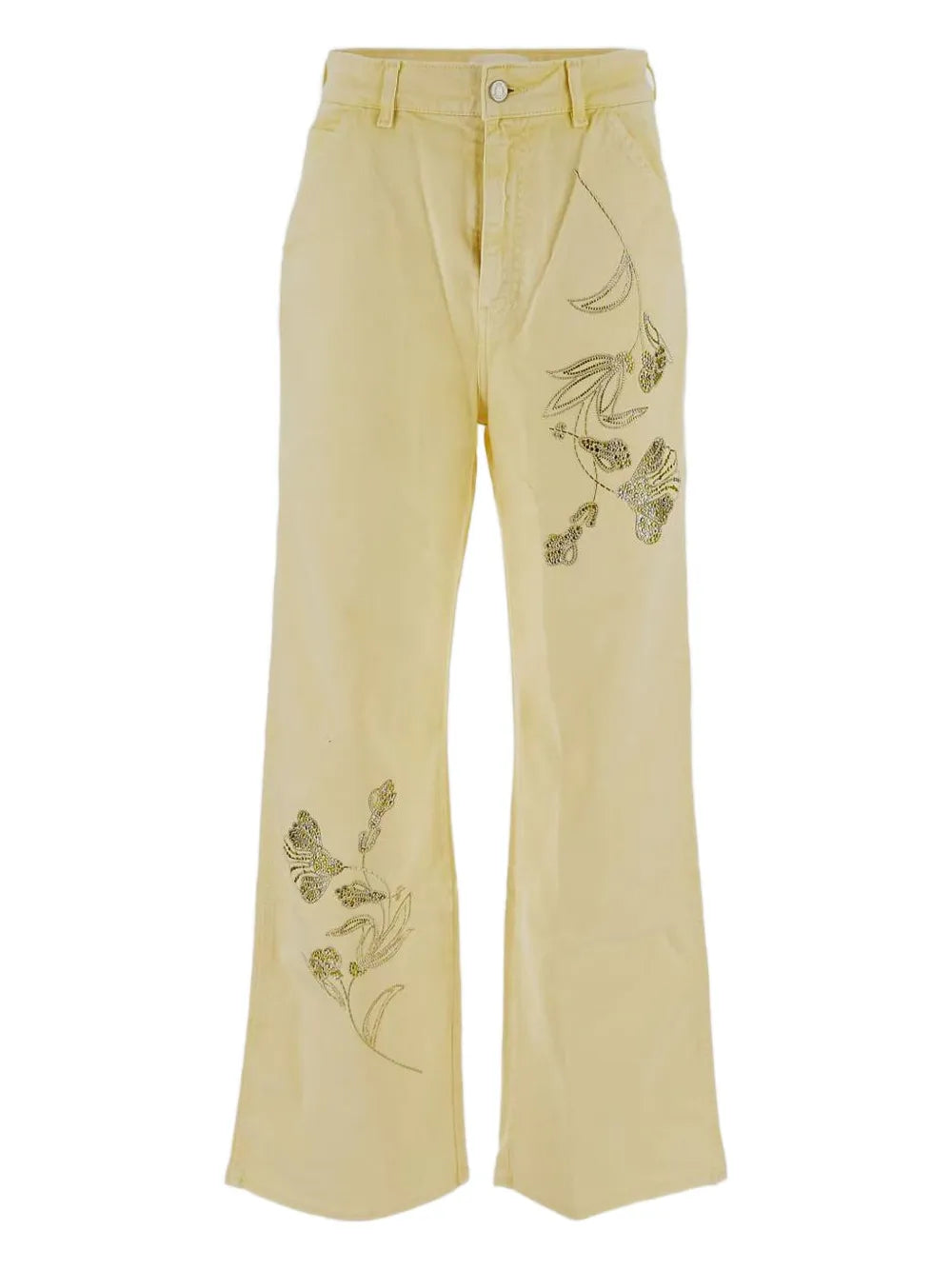 Crystal-Embellished Jeans