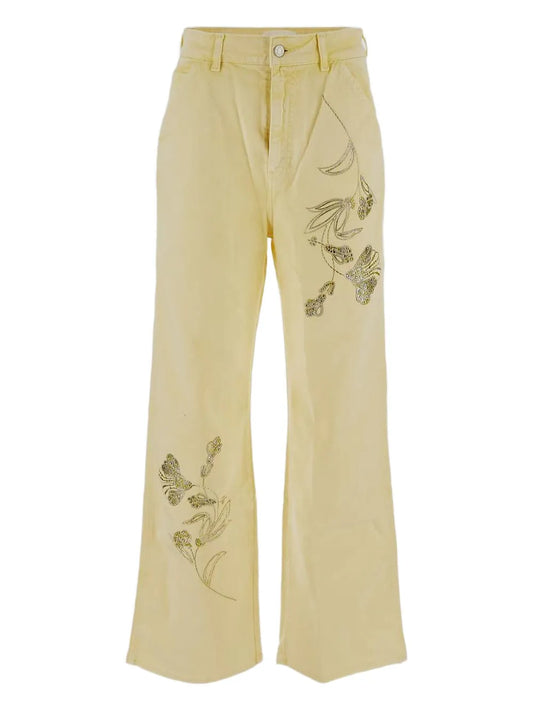 Crystal-Embellished Jeans