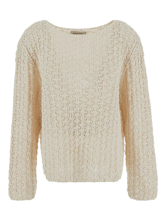 Herringbone-Knit Jumper