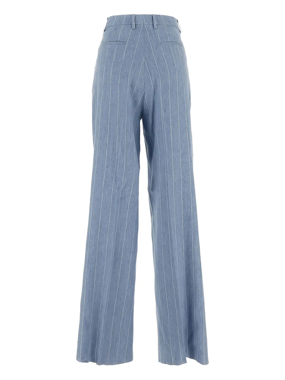 Striped Straight-Leg Trousers