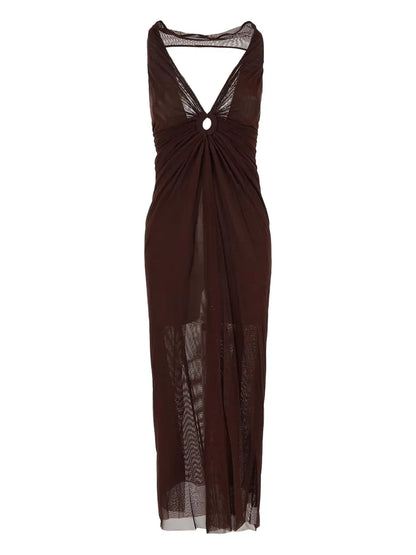 Stretch-Silk Dress