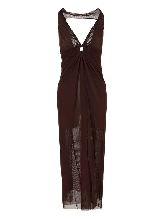 Stretch-Silk Dress