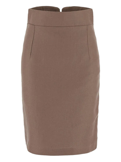 Linen Midi Skirt
