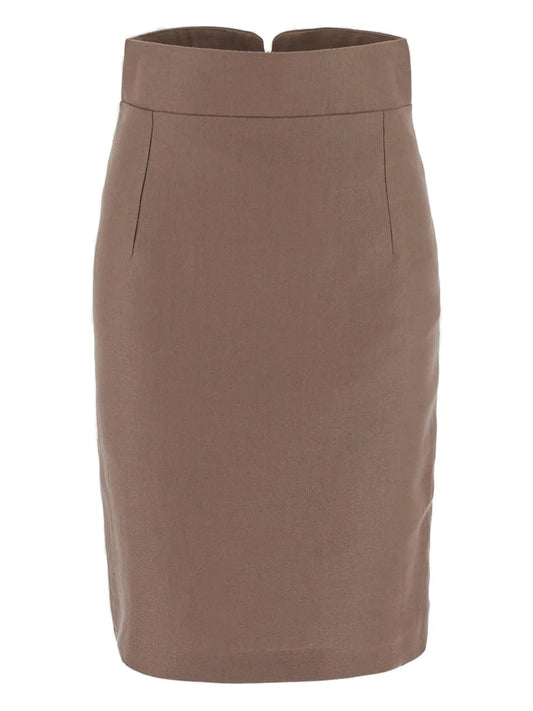 Linen Midi Skirt