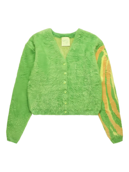 Shearling Cardigan