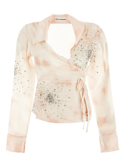Crystal-Embellished Blouse