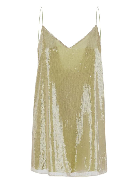 Sequin-Embellished Mini Dress