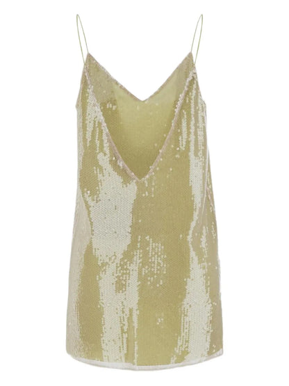 Sequin-Embellished Mini Dress