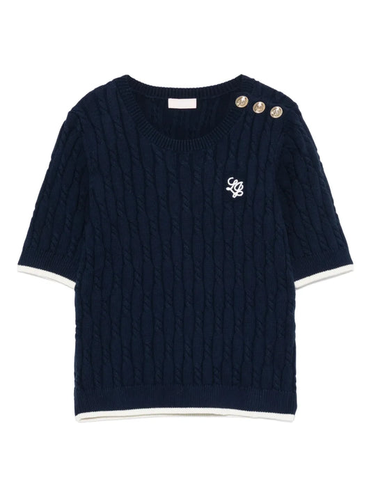Cable-Knit T-Shirt