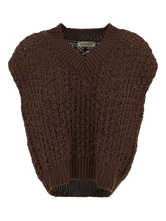 Sleeveless Knitted Vest