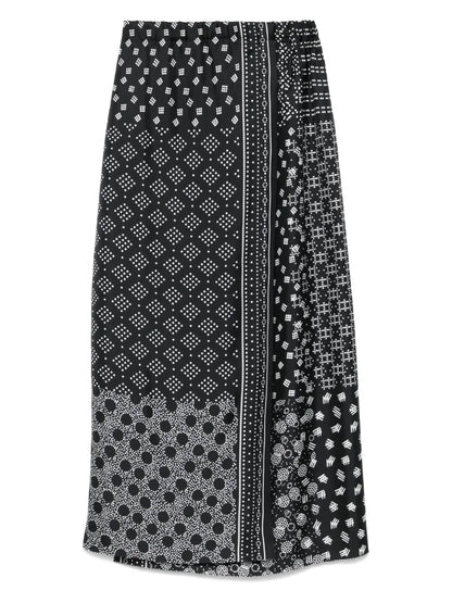 Geometric-Print Pareo