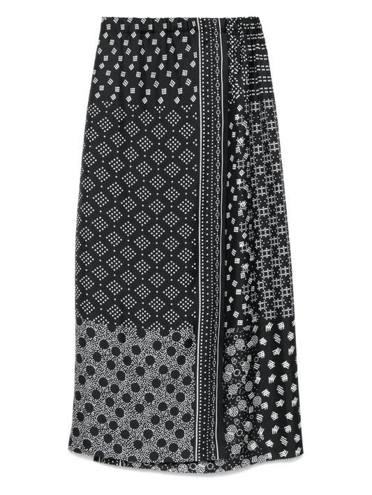 Geometric-Print Pareo