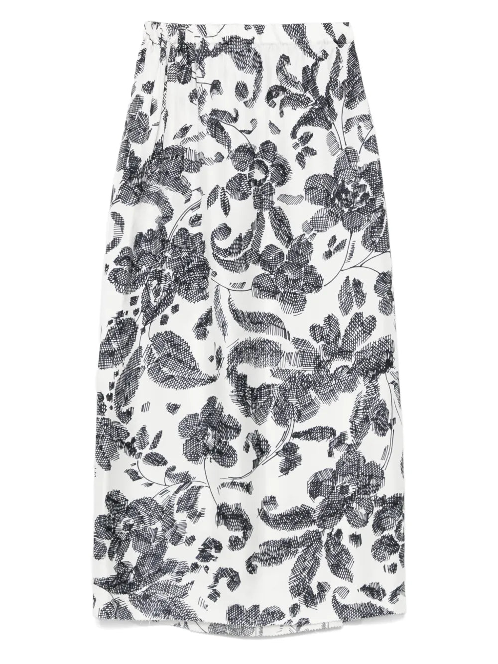 Graphic-Print Skirt