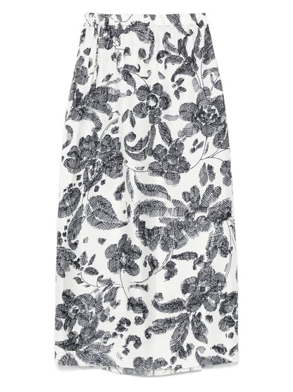 Graphic-Print Skirt