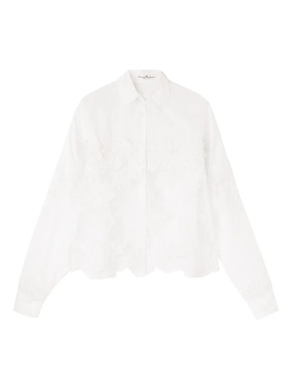 Lace-Panelled Shirt
