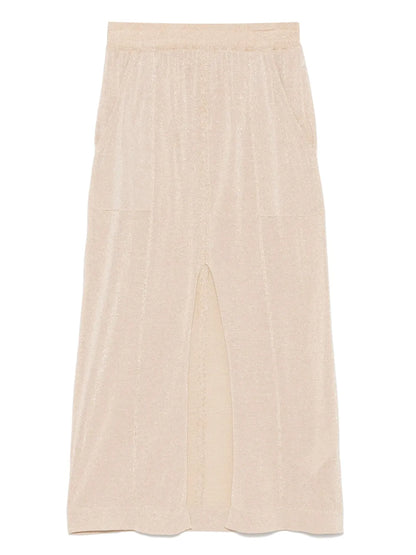 Lurex-Detail Maxi Skirt