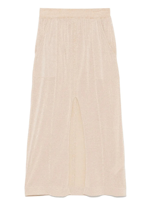 Lurex-Detail Maxi Skirt