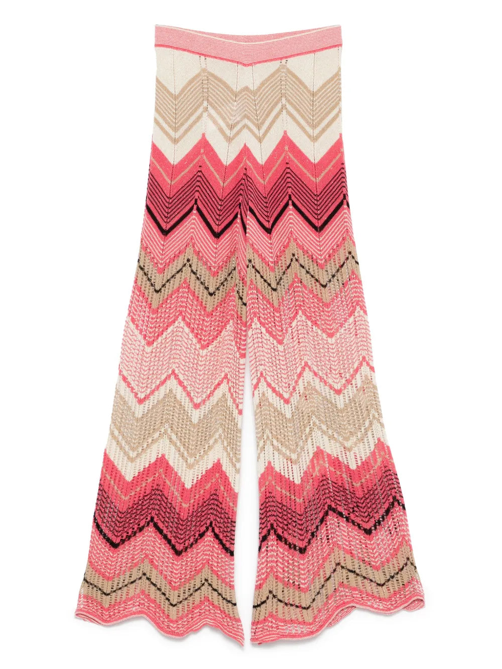 Pointelle-Knit Trousers