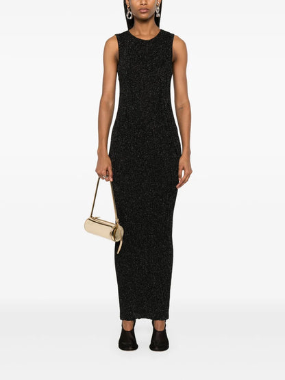 Lurex-Detail Maxi Dress