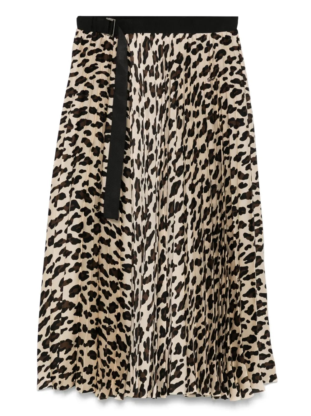 Leopard-Print Midi Skirt