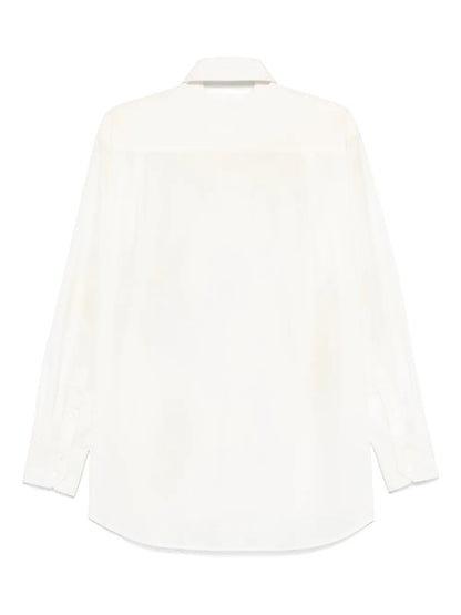 Cut-Out-Collar Shirt