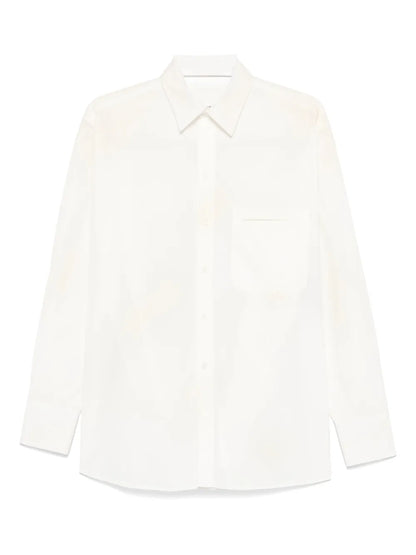 Cut-Out-Collar Shirt