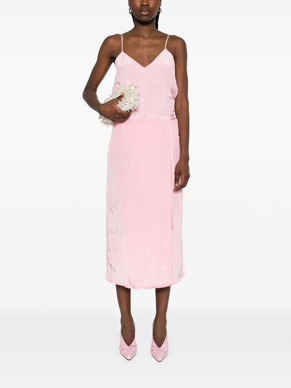 Crinkled Midi Skirt